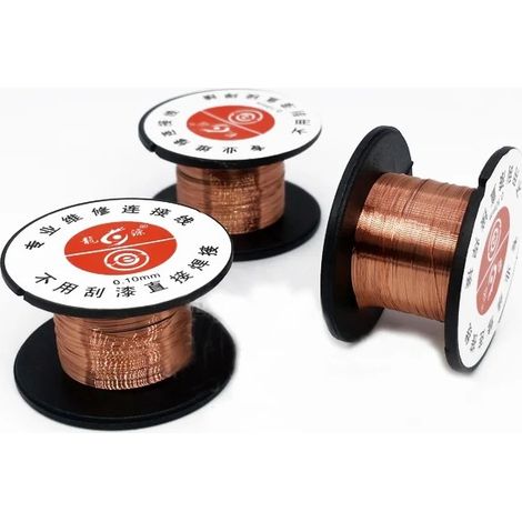 0.1mm PCB Link Wire Copper Soldering Wire Maintenance Jump L (1/4)