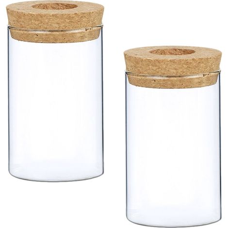 Vase En Verre - Conteneur Pour Propagation De Plantes Hydroponiques - Décoration Intérieure Bureau Chambre - 2 Pièces (1/5)