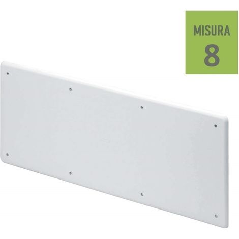 Coperchio di ricambio 392x152 misura 8 rettangolare per scatola cassetta di derivazione da incasso con viti