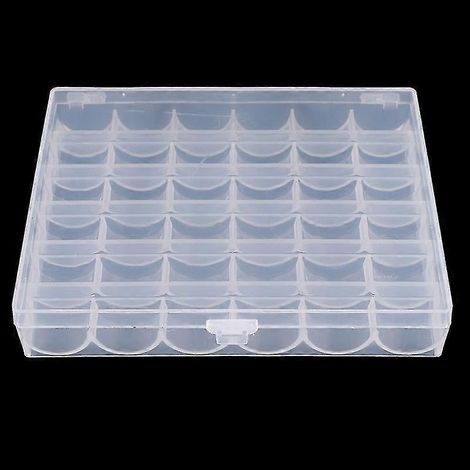 Boîte de rangement pour bobines de 25/36 pouces (25-26 cm) pour machine à coudre, vide. (1/4)