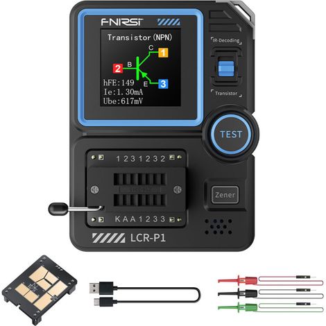 Tester LCR/ESR per transistor, diodi, condensatori e MOSFET (multifunzione)