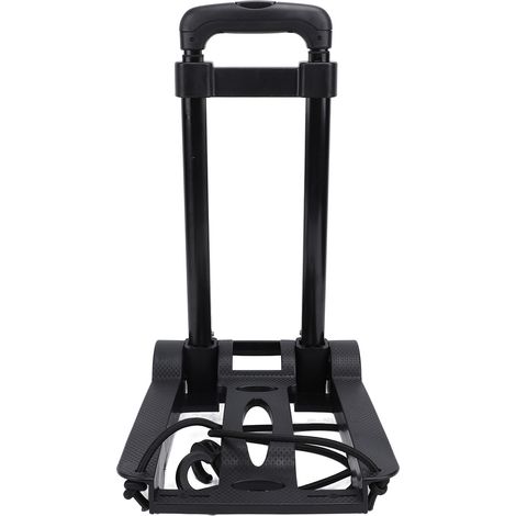 Chariot de manutention pliable avec corde élastique et plateforme roulante, idéal pour les voyages, le transport et les courses (charge maximale : 30 kg). (1/5)