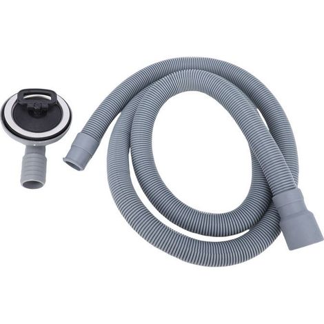 BelleRise - Évacuation d'évier 70 mm droite – PJ-927 – double filtration, tuyau 1,5 m – camping-car, yacht – gris (1/5)