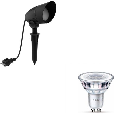 Philips Cyrl Foco exterior GU10 (Negro) - Philips LED GU10 50W SceneSwitch (1/5)