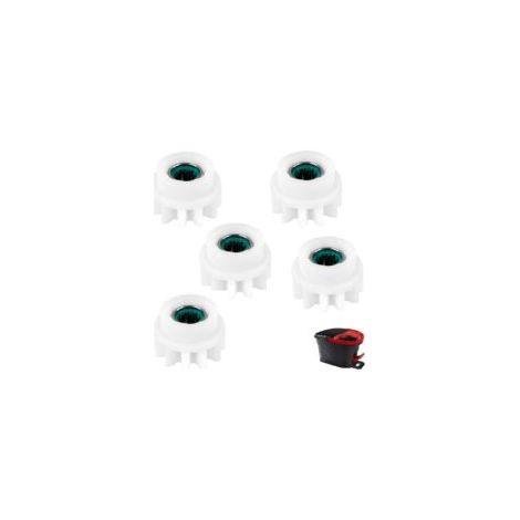 Kit di ricambi da 5 pezzi per mocio rotante, compatibile con moci rotanti. Facile da montare.