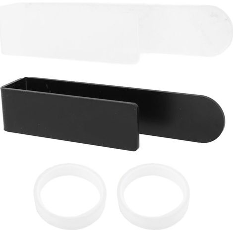 Set di 2 portasciugamani a U in plastica da parete con adesivo, ideali per bagno e cucina. (1/5)