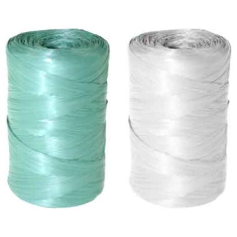 RAFIA SINTETICA A CONETTO 200 gr - colore verde - 5 pezzi