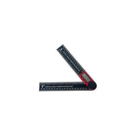 Rouge Rapporteur d'angle numérique 7 pouces 0 360 degrés, outil de mesure d'angle pour projets de bricolage, décoration et menuiserie (1/5)