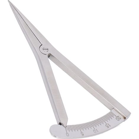 Jauge de mesure réglable en acier inox pour marquage précis sur cuir, outil de sellerie avec verrouillage automatique. (1/5)