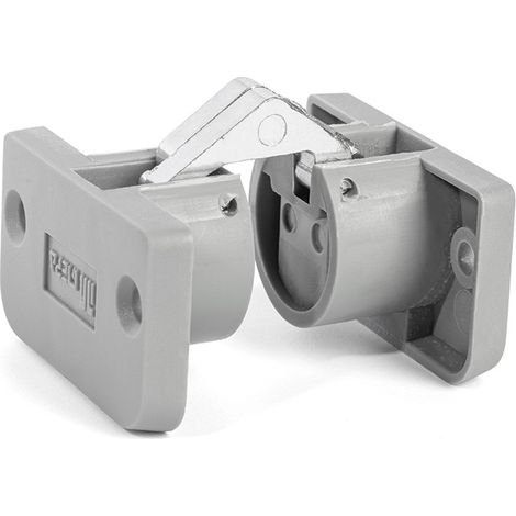 bisagra invisible kirma gris para mesa para tapas de espesor 17/18mm. (1/4)