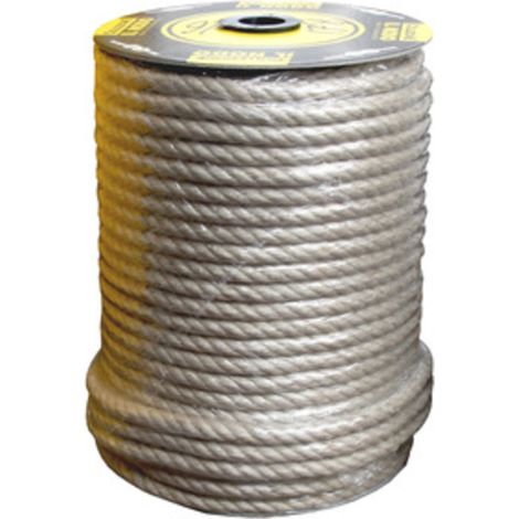 FUNE CANAPA CHIARA D 16 MM BOBINA 100 M CIRCA- 16,0 kg
