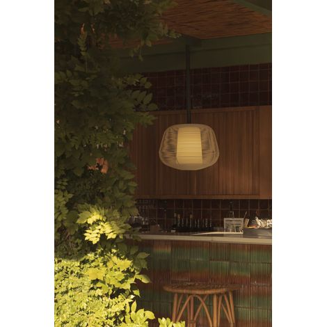NARA M Colgante fija beige 1xE27