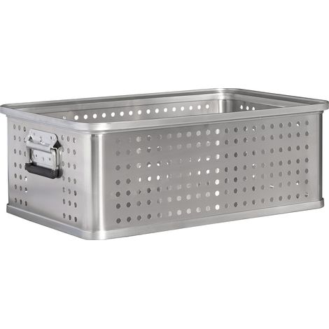 MUNK Rettungstechnik Aluminium Kästen gelocht ohne Deckel nach DIN 14880 600x400x220mm