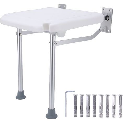 Siège de douche pliant, chaise murale antidérapante à hauteur réglable pour personnes âgées enceintes blessées (1/5)