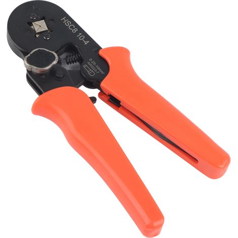 Pince à sertir automatique HSC8 10-4, pour câbles 0.25-10mm² AWG23-7, outil de sertissage auto-ajustable mini (1/5)