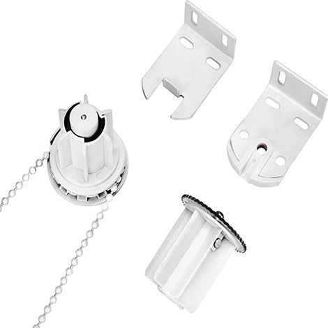 Australian-style pull head with screw thread, 38mm roller blind lift control head, metal and plastic pull head with large pull beads. (1/5)