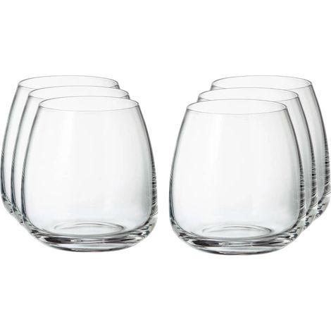 Fade bicchieri acqua Anser cristallo Crystalite Bohemia 40 cl