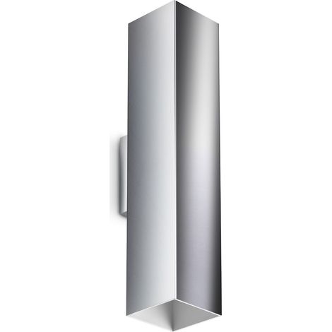 Ideal Lux LOOK Applique murale carrée 30 cm chromée, 2 x GU10 (1/2)