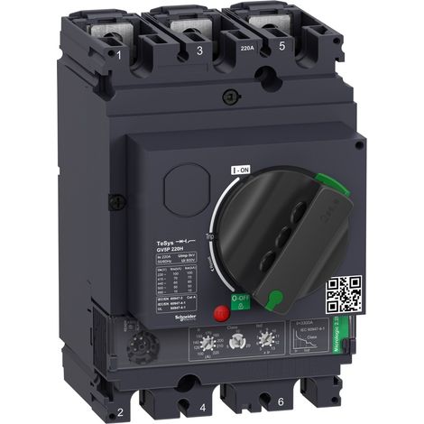 TeSys GV - disjoncteur moteur - 100 à 220A - 70kA - 3P - magnéto-thermique (1/2)