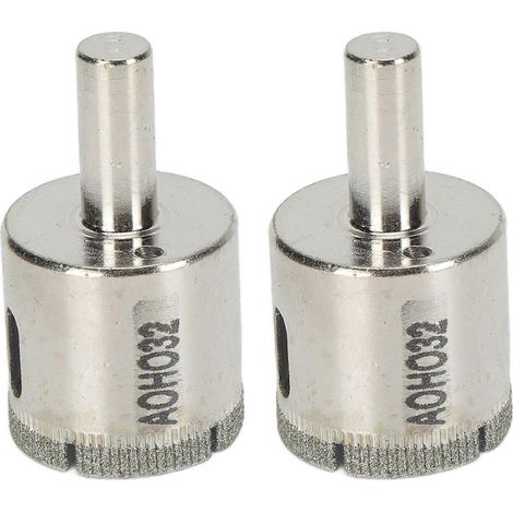 Stück 32 mm Lochöffner mit Rundschaft und hoher Torsion, Diamantbohrer für Glas, Marmor und Keramikfliesen