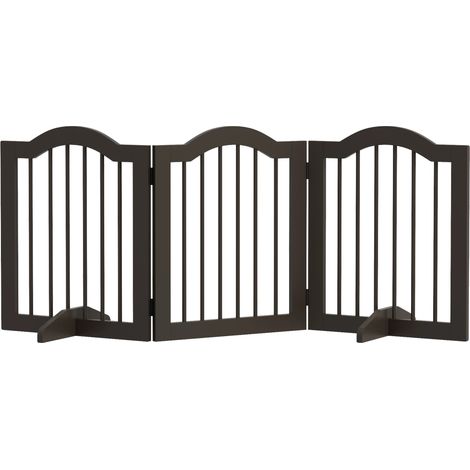 Puerta de seguridad plegable para mascotas, ideal para cafeterías, 154,5 x 29,5 x 61 cm. (1/2)