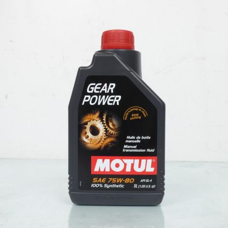 Bidon d'huile Motul GEAR POWER 75W-80 100% Synthétique 1L pour (1/2)