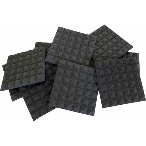 Set 8 piramidali fonoassorbenti insonorizzanti piramidale per correzione audio in poliuretano isolamento acustico dj (1/5)