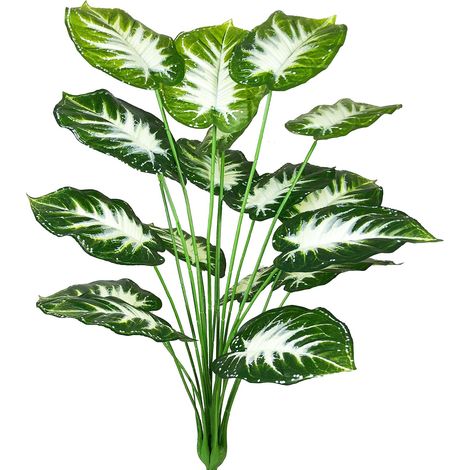 Palmier Tropical Plante Artificielle Monstera Vert Philodendron Fausse Plante Tropical Feuille de Tortue Arbres Tiges Jungle Arbuste Artificiel pour Pots Exterieur Interieur Salon Décorations (1/5)
