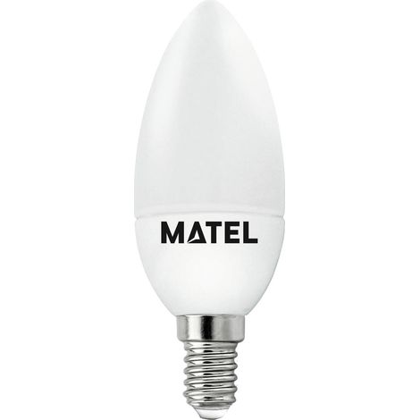 Bombilla LED Vela E14 4W Fría Matel (1/4)
