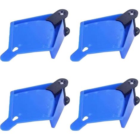 4 Packs de Guides Universels pour Tuyau de Voiture, Guide de Tuyau avec Roulettes, Tuyau de Lavage de Voiture en Plastique, Empêchant les Pneus de Rester Coincés sous la Roue pour Outil de Lavage de