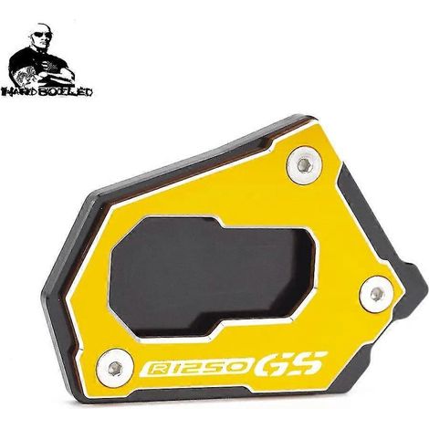 CNC-Seitenständer-Verlängerungsplatte für BMW R 1200 GS LC, R1200 GS, R1250 GS, R 1200 GS Adventure (2014–2022) – R1250 GS Gold