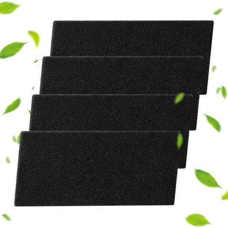 Lot de 4 filtres compatibles avec sèche-linge Whirlpool Bauknecht Ignis - 481010354757 - 220 x 110 mm - Filtre en mousse (1/4)