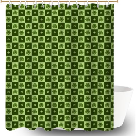 Rideau de douche tissu polyester 180x180 Étanche bâche de douche pour salle de bain moderne (1/5)