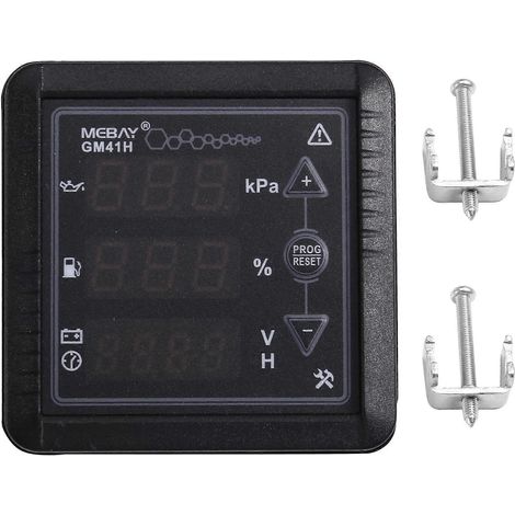 MEBAY GM41H Moteur Compteur à affichage numérique multifonctionnel PEMP Niveau de carburant/Batterie/Tension/Compteur d’heures (1/5)