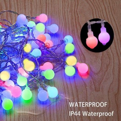 Guirlande lumineuse - - 100 LED Globe - Multicolore - Extérieur - USB (1/4)