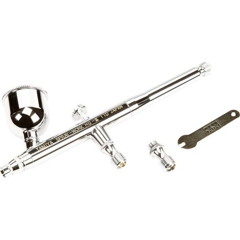 Tamiya HG Airbrush III pistolet aérographe chromé 0,3 mm (1/2)