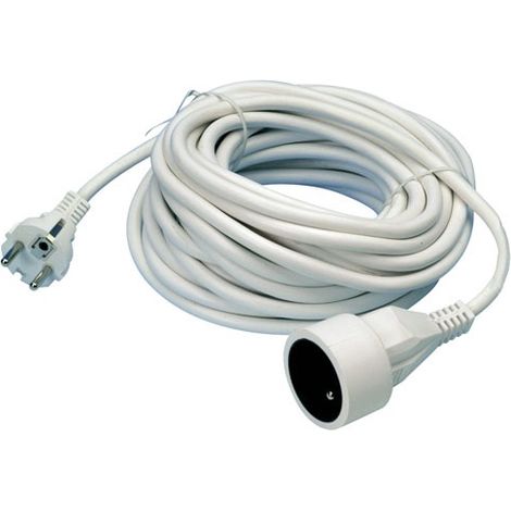 Profile Rallonge électrique 10m blanche PVC durable