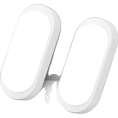 Aplique de pared con sensor de movimiento por radar y sensor crepuscular, 2 unidades, 4000k, 11-15W (1/2)