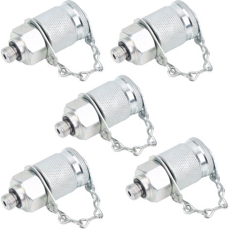 5-teiliger Hydraulik-Prüfadapter, Gewindeanschluss für Druckmessung PT/PPTM8 x 1 (1/5)