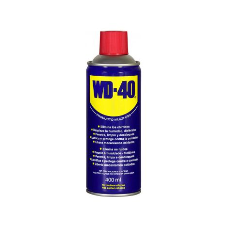 WD-40 aceite lubricante 400 ml , Aceite WD40 de 400 ml Potente acción penetrante y lubricante Producto multi-uso que mantiene en perfecto estado de funcionamiento todo tipo