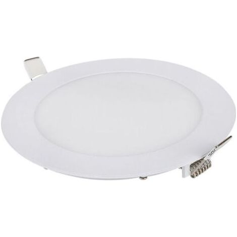 Lot de 1 Spot Led Encastrable Dimmable, 9W 6000K Blanc Naturel, IP65 Plafonnier Led Salle de Bain, Spot Led Extra Plat 35mm, Diamètre du Trou Φ130-135mm, AC 230V Éclairage de Plafond Pour le Salo (1/4)
