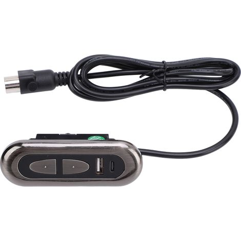 Telecomando universale per poltrona reclinabile elettrica con porte USB e Type-C, in ABS cromato, plug & play, per un relax totale. (1/5)