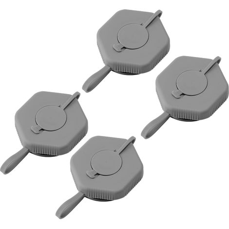 4 pièces Bouchon Anti-Fuites pour Bidons d'Eau - Couvercle Réutilisable Gris pour Maison et Bureau
