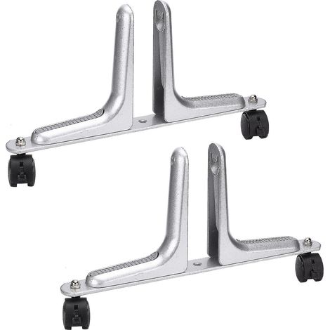 Set aus 2 Infrarot-Heizstützen, aus robuster Aluminiumlegierung, silberfarben. (1/5)