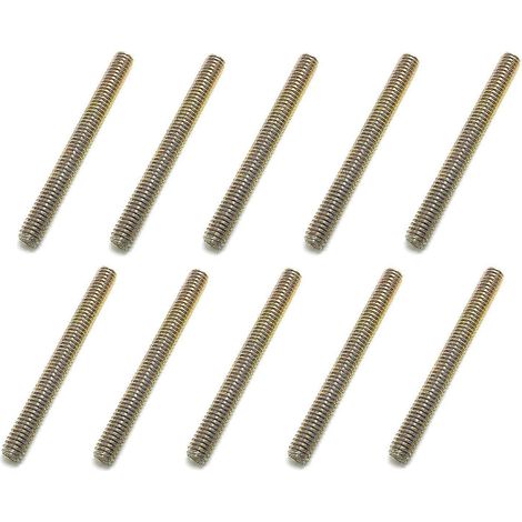 Barre de 10 tiges filetées, 5/16 pouces - taille de filetage 18, 3 pouces, acier, filetage à droite (1/5)