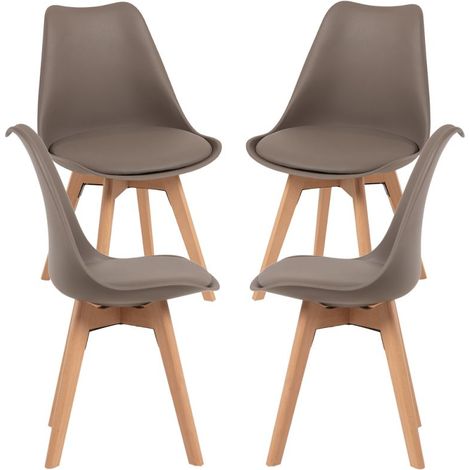 Packs Sillas Comedor - Pack 4 Sillas Synk Basic - Taupe
