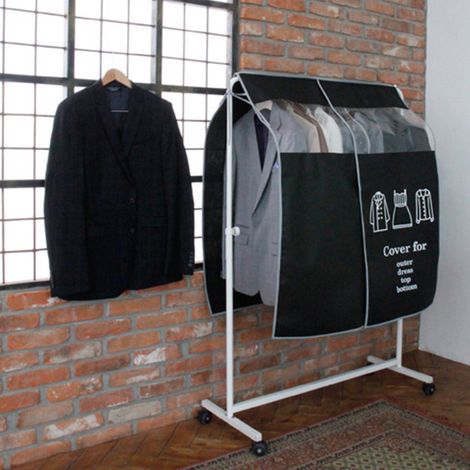 [Schutzhülle für Kleidung] Cover Pro [Staubschutzhülle] Verstärktes Vliesmaterial, transparentes Doppelfenster, beidseitiger Feuchtigkeitsschutz für Kleiderschrank, Garage, Theater (1/4)