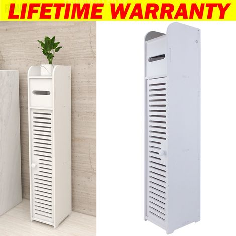 Bathroom Shelf Cabinet Cupboard White Bedroom Storage Free Standing Organizer (1/5)