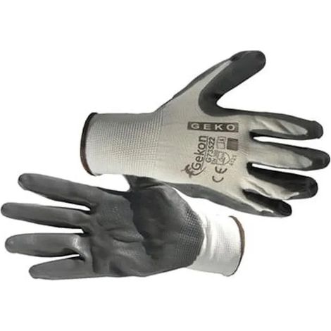Gants de protection Geko taille 10/blanc-gris/(12/300)