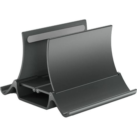 Support vertical pour ordinateur portable, tablette et téléphone, antidérapant et peu encombrant, idéal pour le bureau à domicile. (1/5)